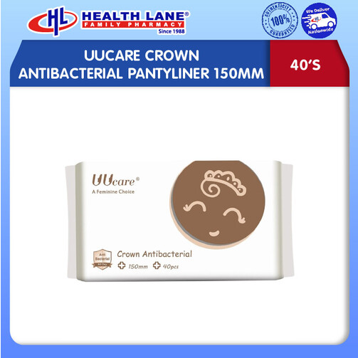 UUCARE CROWN ANTIBAKTERIA PANTYLINER 150MM (40'S)